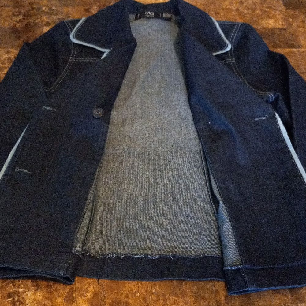 Denim Double Breasted Jacket   - Picture 5 of 7